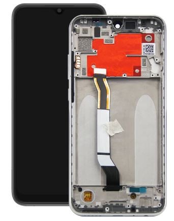LCD screen Xiaomi Redmi Note 8T with touch screen with frame White original (used Grade C)