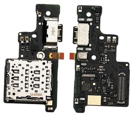 Flex Xiaomi Redmi Note 14 5G latausliittimellä ja mikrofonilla, SIM-kortin kontaktilla alkuperäinen (service pack)