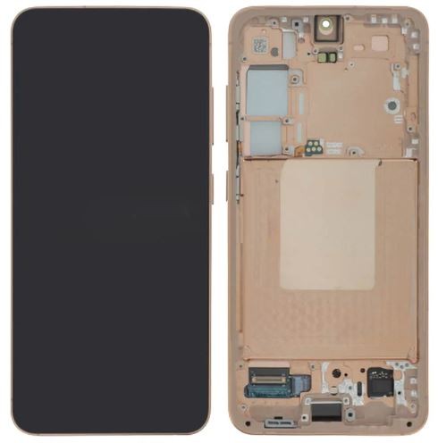 LCD-näyttö Samsung S921 S24 kosketusnäytöllä ja kehyksellä Amber Yellow alkuperäinen (käytetty Grade B)