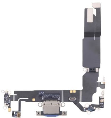 Flex iPhone 16 latausliittimen kaapeli mikrofonilla Ultramarine alkuperäinen (käytetty Grade A)