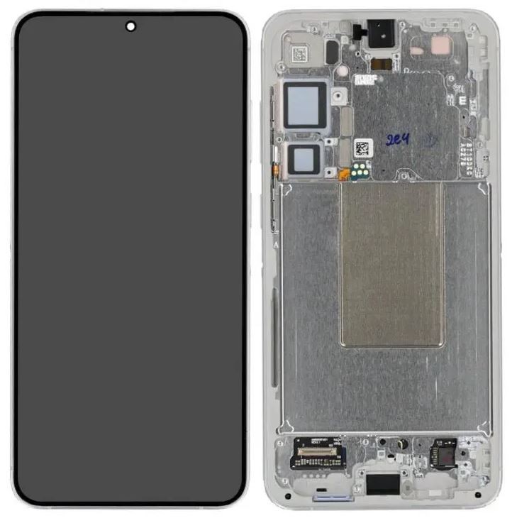 LCD-näyttö Samsung S926 S24 Plus kosketusnäytöllä ja kehyksellä Marble Grey alkuperäinen (koottu service pack)
