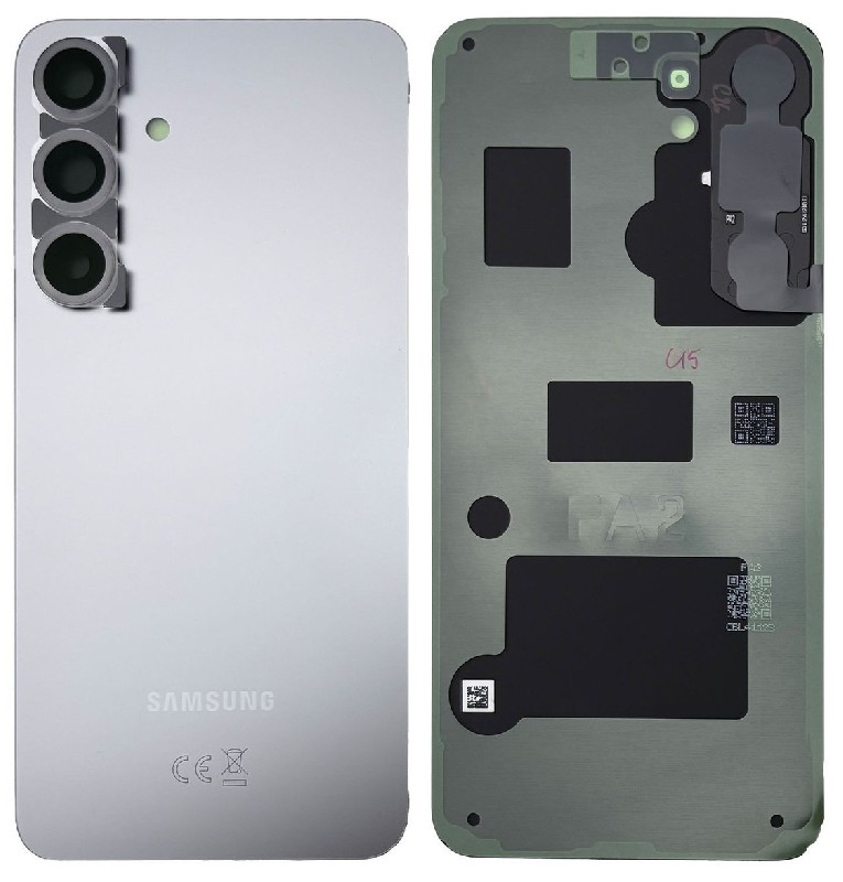Back cover for Samsung S936 S25 Plus Silver Shadow original (service pack)