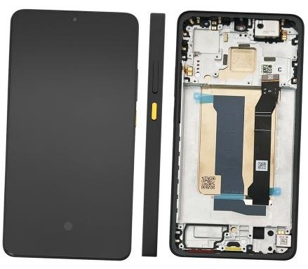 LCD-näyttö Xiaomi Poco X7 Pro 5G kosketusnäytöllä kehyksellä keltainen alkuperäinen (huoltopakkaus)