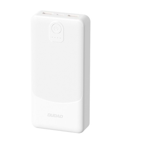 Varavirtalähde POWER BANK Dudao (K10) 10000mAh (1xUSB-C ; 2xUSB 2.4A) valkoinen