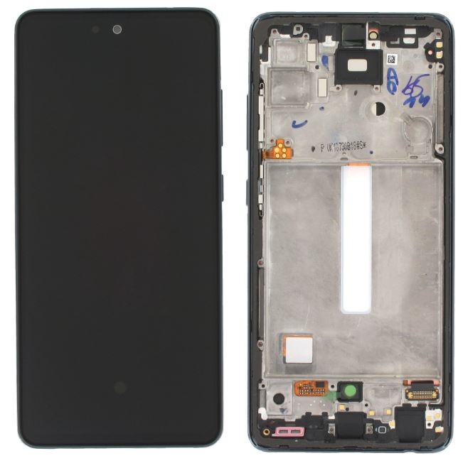 LCD näyttö Samsung A525/A526 A52 4G/5G 2021 kosketusnäytöllä ja kehyksellä Awesome Black alkuperäinen (huoltopakkaus)