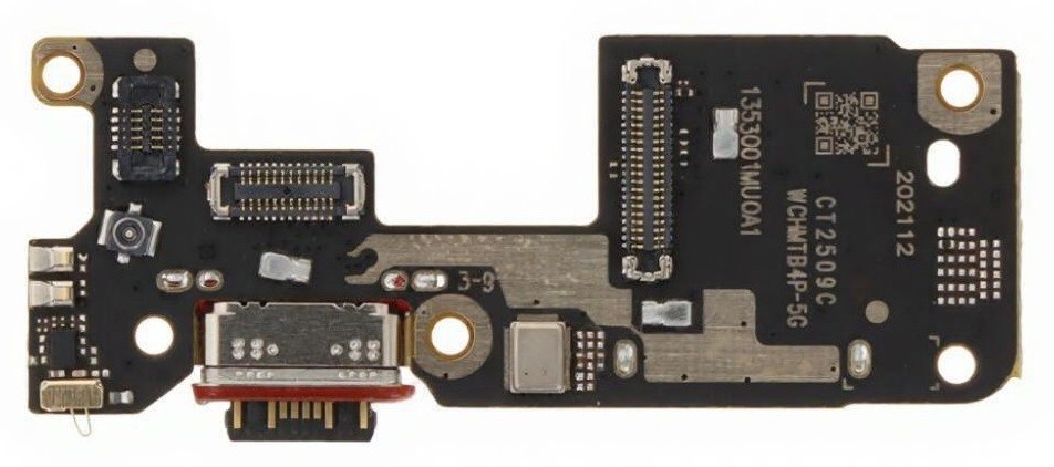 Flex Xiaomi Poco F7 5G latauspistokkeella ja mikrofonilla, SIM-kortin kontakti alkuperäinen (service pack)