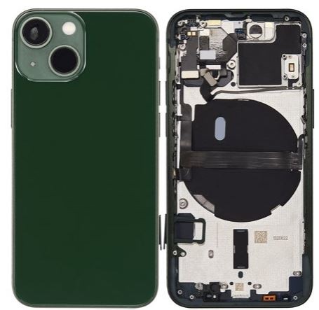 Akun kansi iPhone 13 vihreä NFC:llä alkuperäinen (käytetty Grade C)