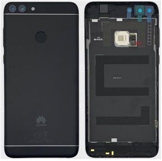 Takakansi Huawei P Smart 2017 musta alkuperäinen (service pack)