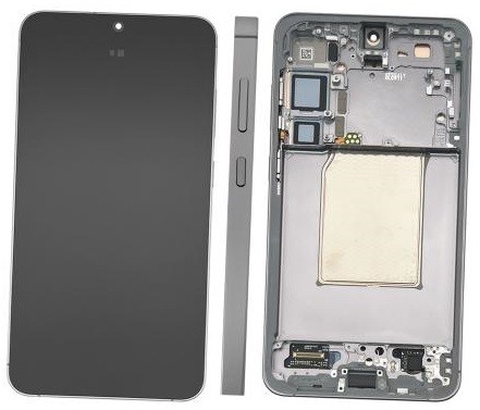 LCD-näyttö Samsung S936 S25 Plus kosketusnäytöllä ja kehyksellä sininen/musta alkuperäinen (assembled service pack)