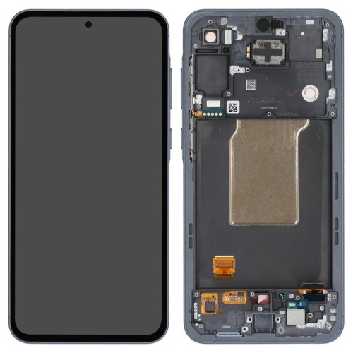 LCD-näyttö Samsung A556 A55 5G kosketusnäytöllä ja kehyksellä Awesome Navy alkuperäinen (käytetty Grade C)