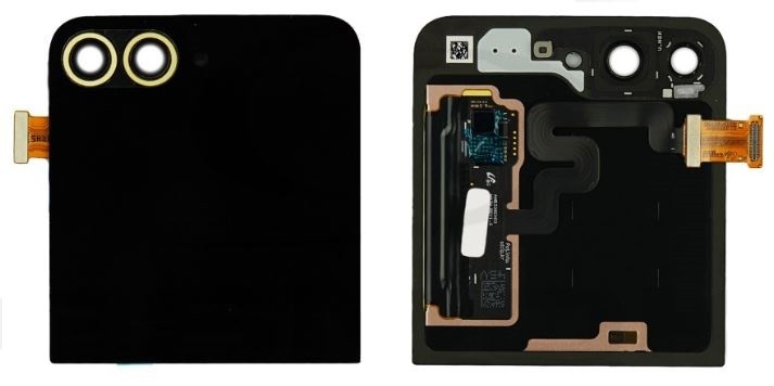 LCD-näyttö Samsung F741 Z Flip6 5G kosketusnäytöllä (Ulompi) Yellow alkuperäinen (käytetty Grade A)