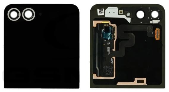 LCD-näyttö Samsung F741 Z Flip6 5G kosketusnäytöllä (Ulompi) Silver Shadow alkuperäinen (käytetty Grade B)
