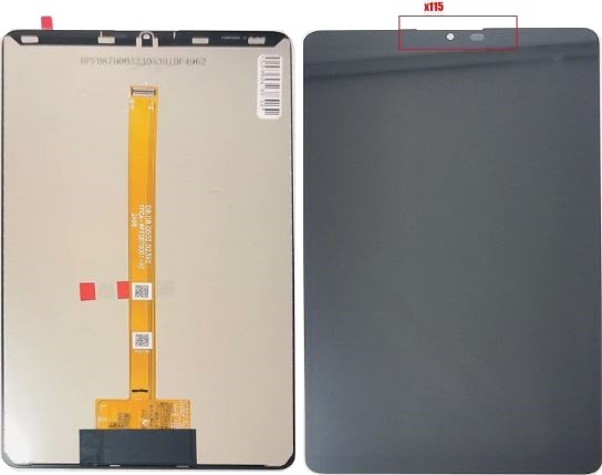 LCD-näyttö Samsung X115 TAB A9 LTE 8.7 2023 (yhteensopiva X110 A9 WiFi:n kanssa) kosketusnäytöllä, musta (kunnostettu) ORG