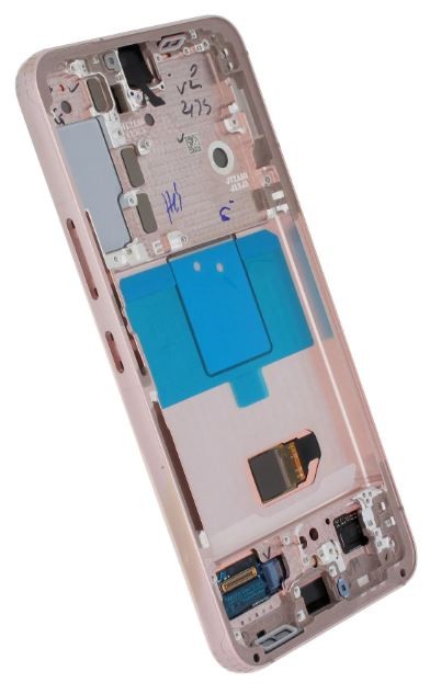 LCD-näyttö Samsung S901 S22 5G kosketusnäytöllä ja kehyksellä Pink Gold alkuperäinen (käytetty Grade C, ilman painikkeita)