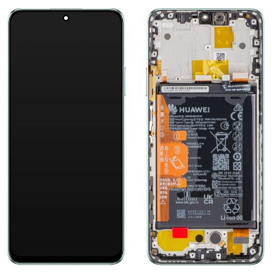 LCD screen Huawei Nova Y90 with touch screen with frame and battery Green original (service pack)