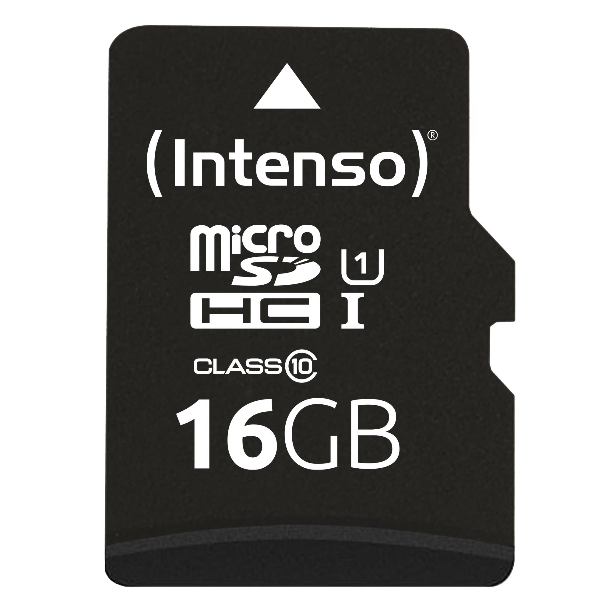 MicroSDHC-muistikortti 16GB UHS-I adapterilla 3423470 INTENSO