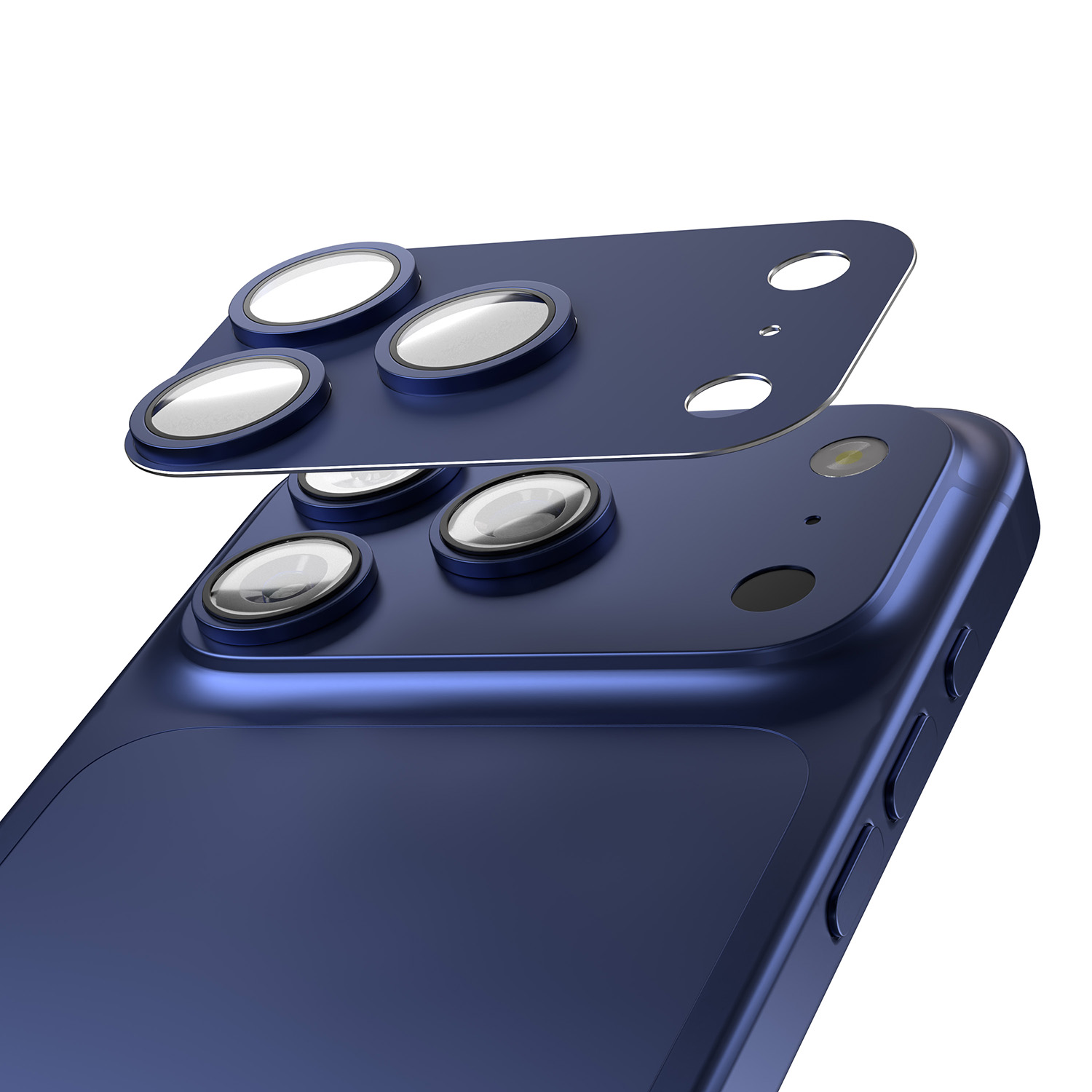 Etteri koko kameralinssisuoja iPhone 17 Pro Max:lle sininen
