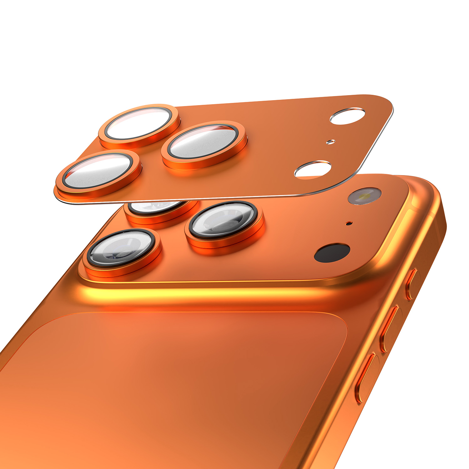 Etteri koko kameran linssisuoja iPhone 17 Pro Max:lle - oranssi