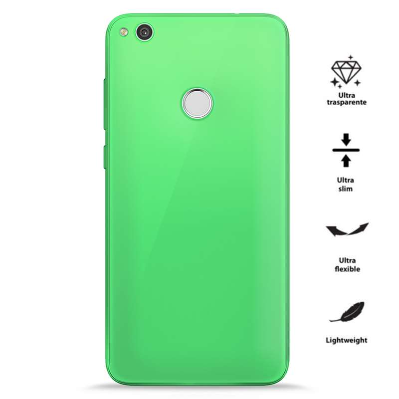 PURO 0.3 Nude case for Huawei P8 Lite (2017) / Honor 8 Lite, fluorescent green