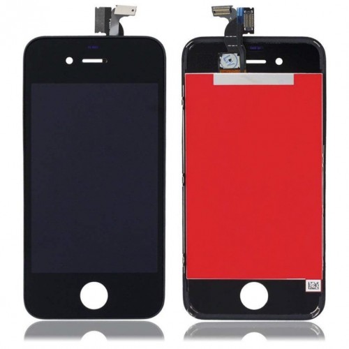 LCD-näyttö yhteensopiva iPhone 4G musta (kopio / vakiokualisteetti)