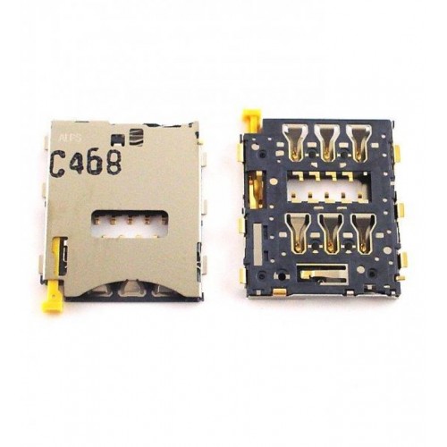SIM-korttipaikka / kontaktit yhteensopiva Sony Xperia Z3 D6603 / Z3 Compact D5803 alkuperäinen