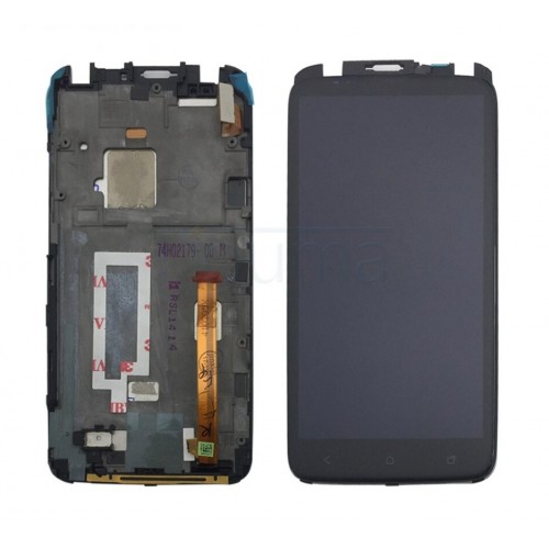 LCD-näyttö yhteensopiva HTC One X kehyksellä musta HQ