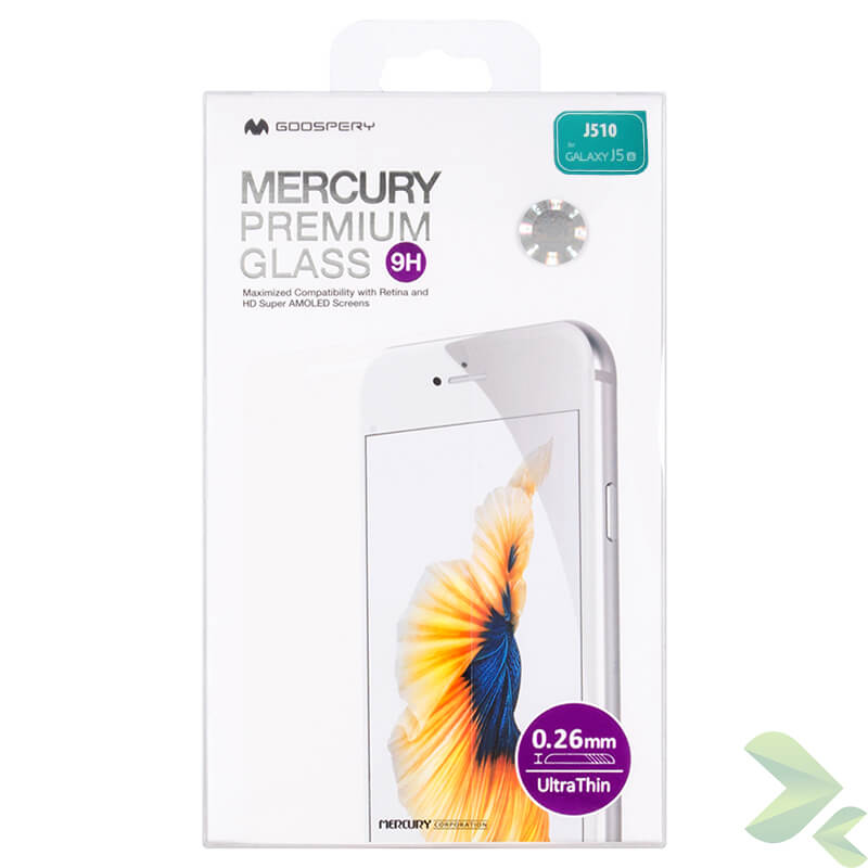 Mercury Premium Glass 9H tempered-glass screen protector for Samsung Galaxy J5 (2016)