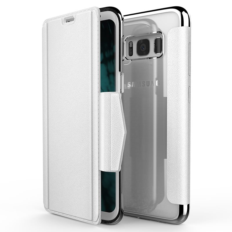 X-Doria Engage Folio lompakkokotelo Samsung Galaxy S8+ -laitteelle, valkoinen