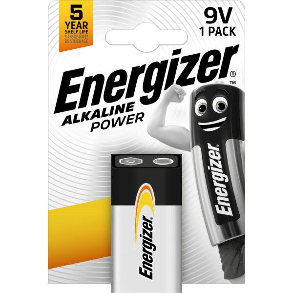 Alkaliparisto Energizer Alkaline Power 6LR61 (1604, 6F22) 9V
