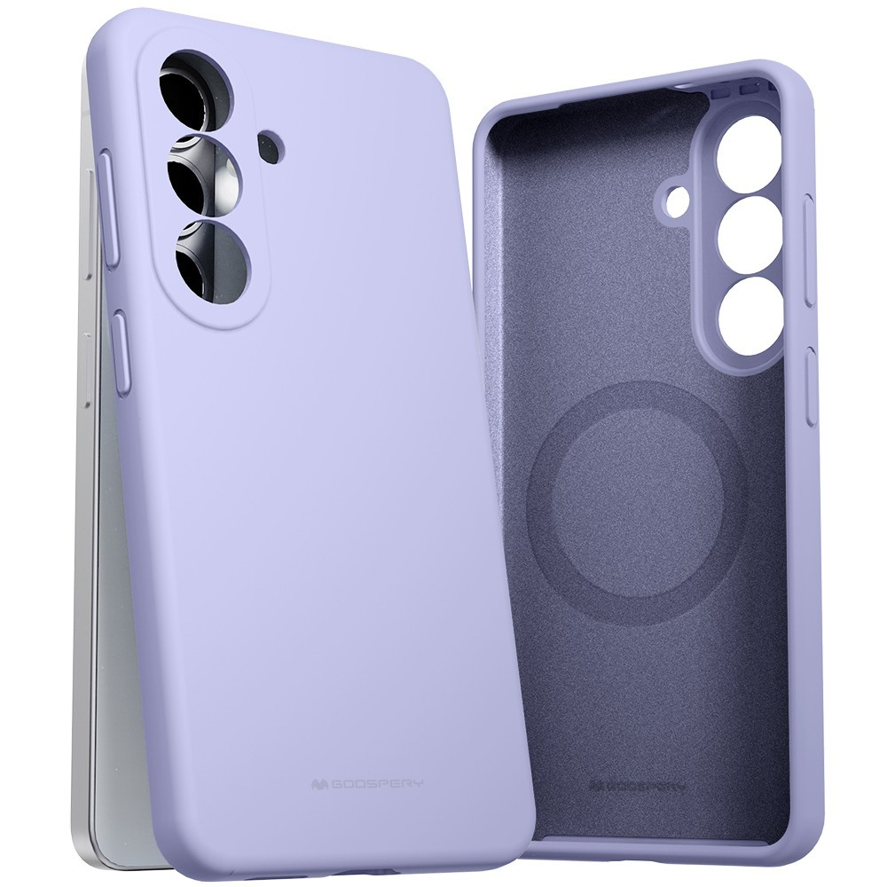 Case Mercury Pure Magsafe Silicon Case Samsung A376 A37 5G lavander gray