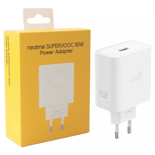Realme SuperVOOC 80W USB-A laturi, valkoinen