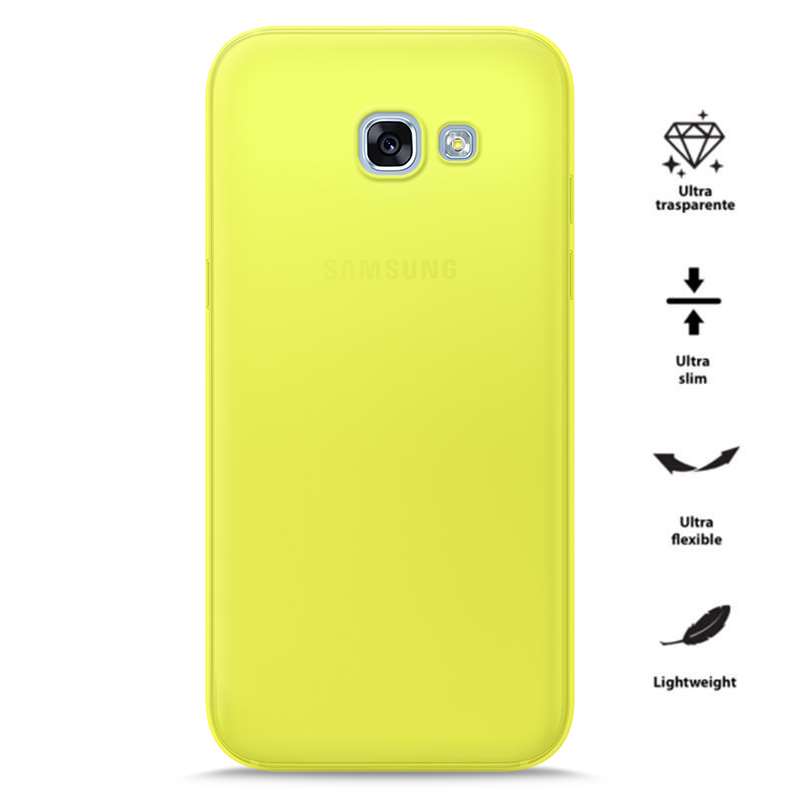 PURO 0.3 Nude case for Samsung Galaxy A3 (2017), fluorescent yellow