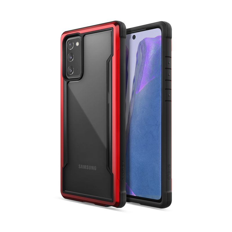 X-Doria Raptic Shield case for Samsung Galaxy Note 20, aluminium, drop-tested from 3 m, red