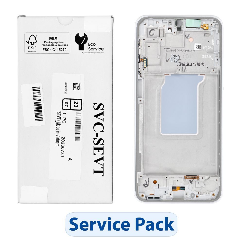 ServicePack LCD-näyttö SAMSUNG A26 5G A266B valkoinen GH82-37049B