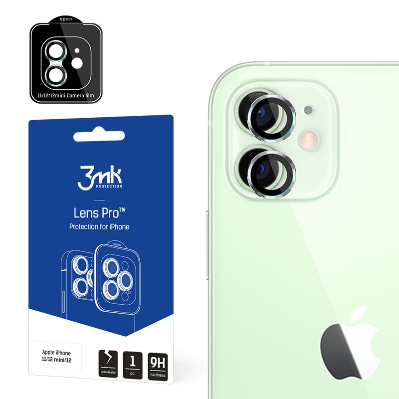 3mk Lens Protection Pro - kameran objektiivilasi iPhone 12 / iPhone 12 Mini / iPhone 11 -puhelimille