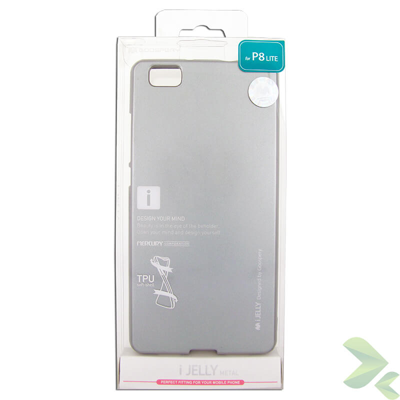 Mercury I-Jelly case for Huawei P8 Lite, grey