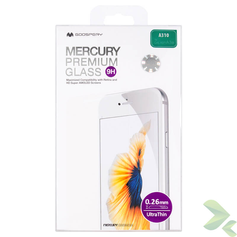 Mercury Premium Glass 9H tempered-glass screen protector for Samsung Galaxy A3 (2016)