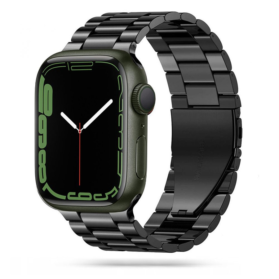 Tech-Protect Stainless Ranneke Apple Watch 4/5/6/7/8/9/SE/Ultra 1/2 42/44/45/49mm Musta