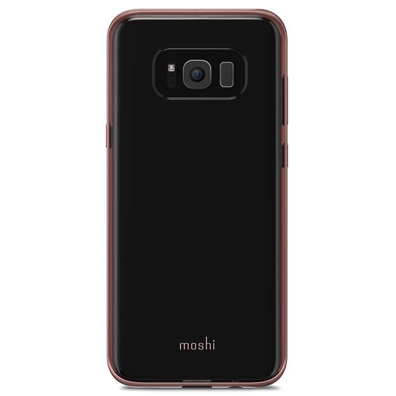 Moshi Vitros -suojakuori Samsung Galaxy S8+ -puhelimelle, vaaleanpunainen (Orchid Pink)