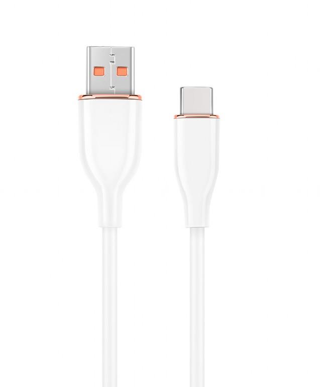 GEMBIRD CC-USB2S-AMCM-1.5M-W USB-C – USB 2 -kaapeli 1,5 m valkoinen