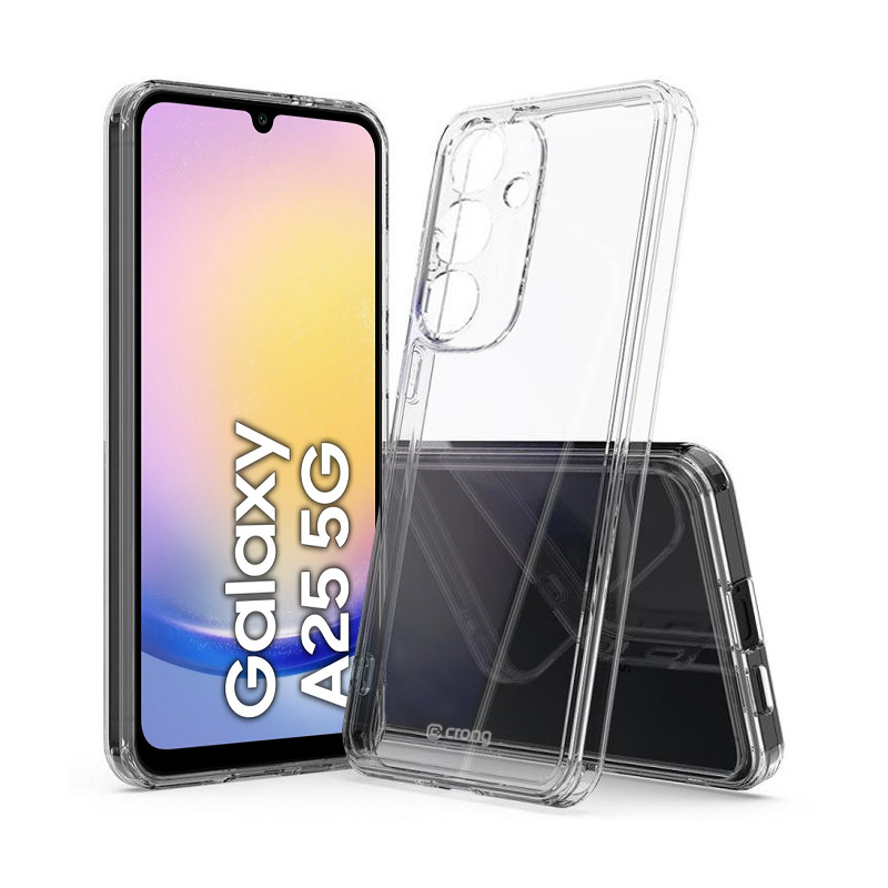 Crong Crystal Shield Cover suojakuori Samsung Galaxy A25 5G -laitteelle, läpinäkyvä