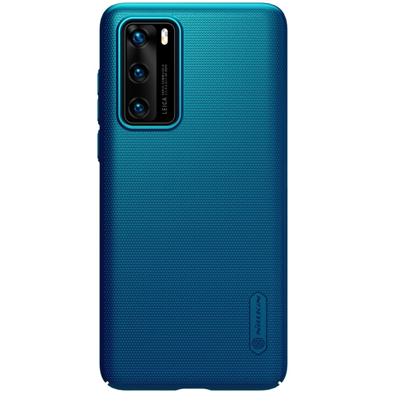 Nillkin Super Frosted Shield suojakuori laitteelle Huawei P40, riikinkukonsininen
