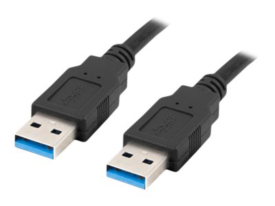 LANBERG USB-A U/U 3.0 -kaapeli 1,8m musta