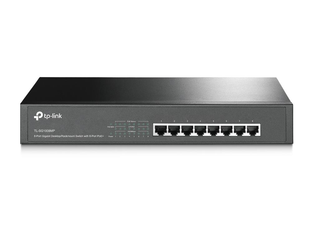 Kytkin TP-Link TL-SG1008MP 8-porttinen Gigabit PoE+