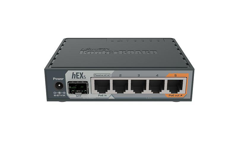 Reititin MIKROTIK hEX S RB760IGS, 5-porttinen, 10/100/1000M