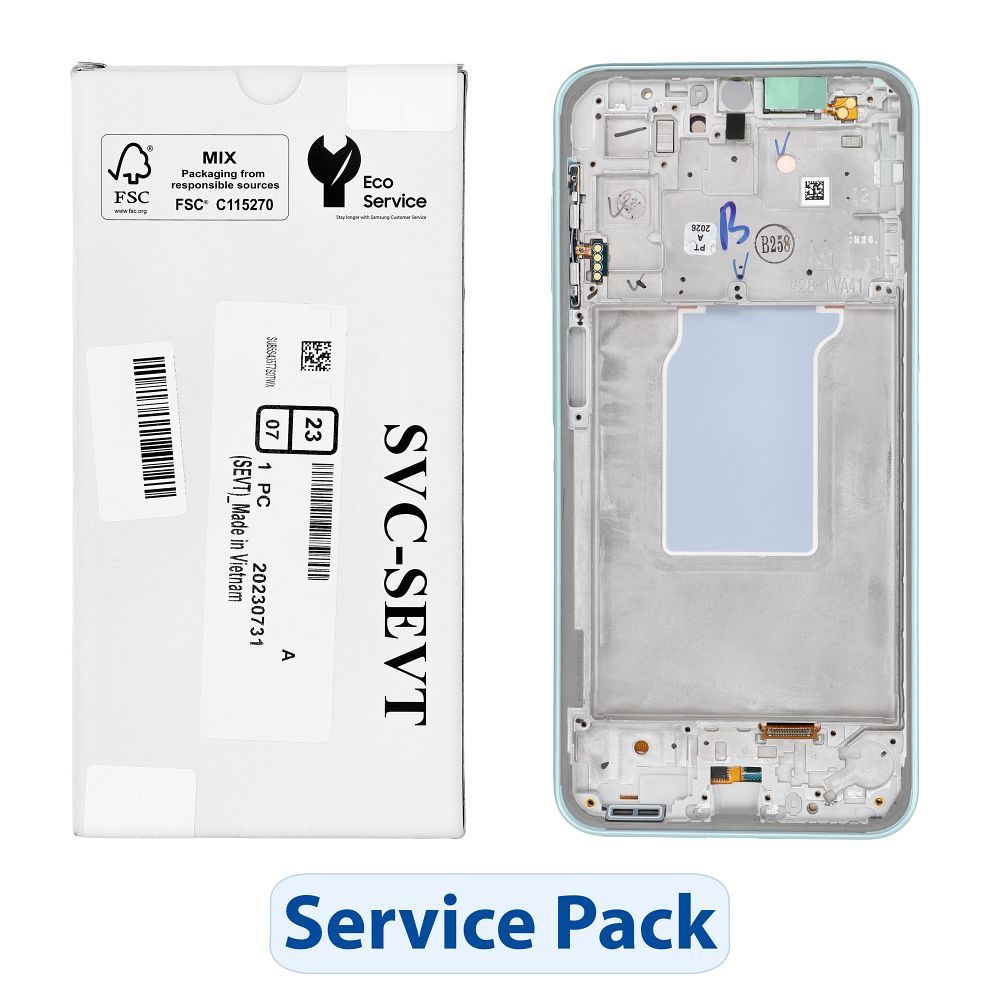 ServicePack LCD-näyttö SAMSUNG A26 5G A266B vihreä GH82-37049C