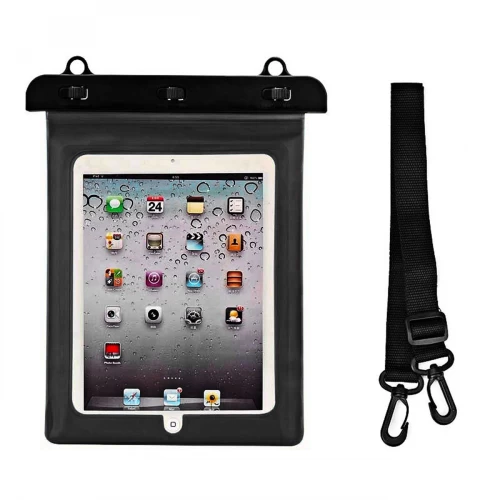 Vedenpitävä PVC universaali tablettisuojakuori musta