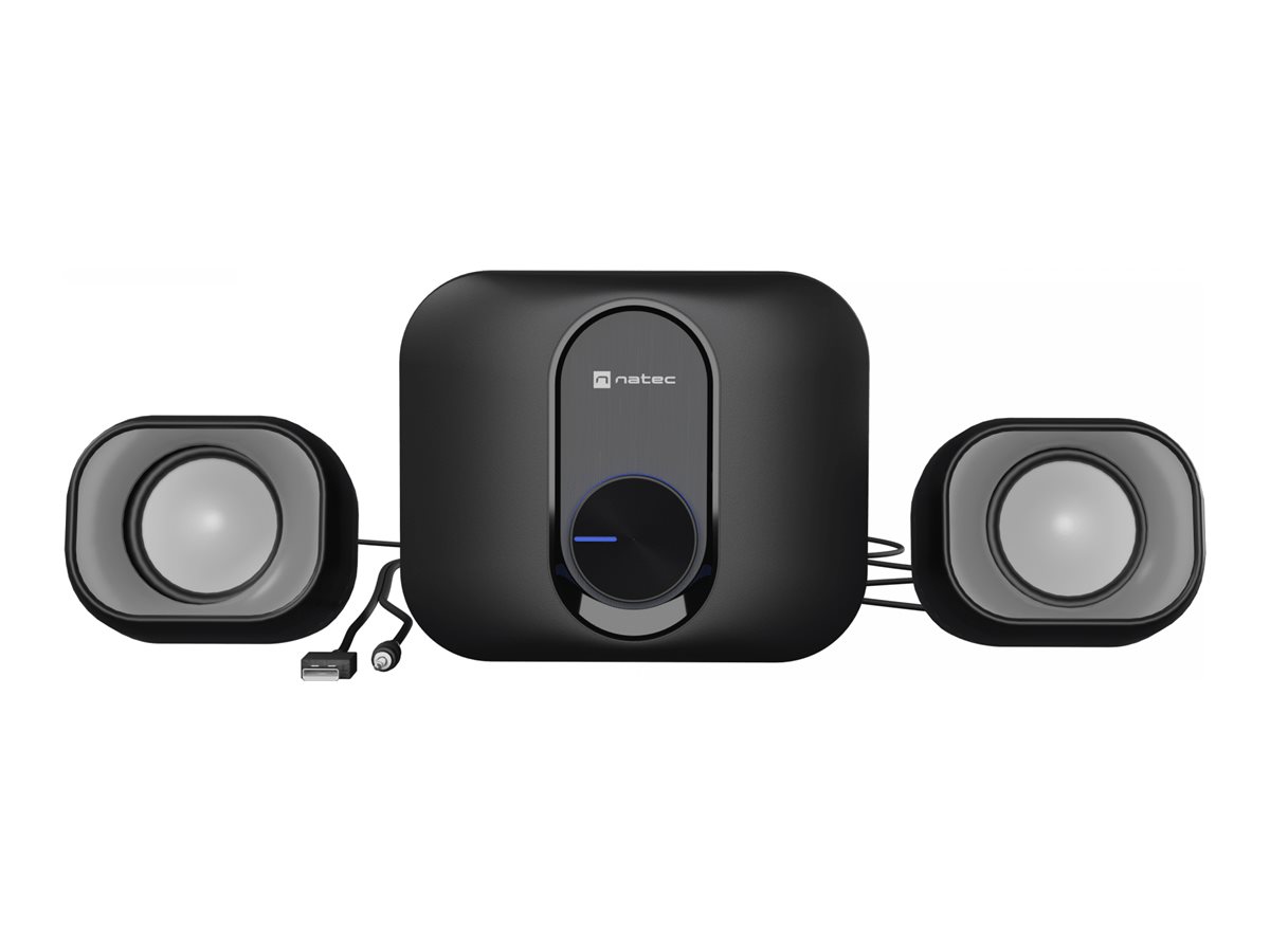 NATEC Pug kaiuttimet 11W RMS 2.1 musta