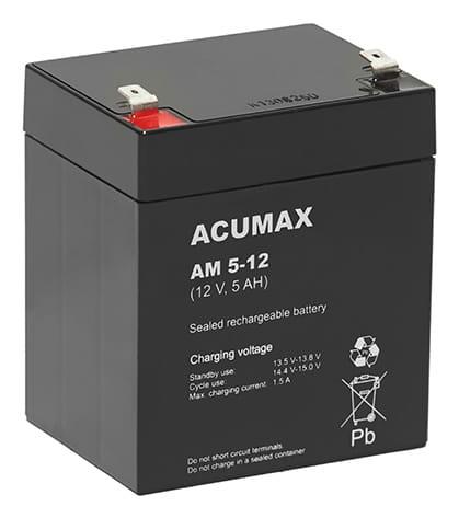 Akku 12 V 5 Ah VRLA, AM5-12T2 ACUMAX EMU