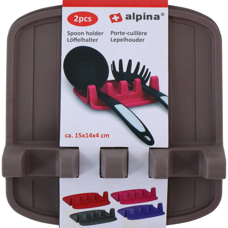 Alpina keittiövälinetelineet, 2 kpl, mustat